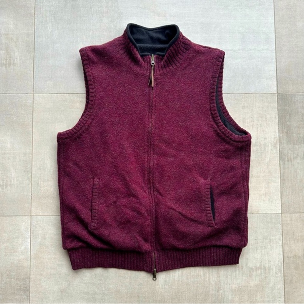 Pendleton Wool & Fleece Reversible Sweater Vest - Large